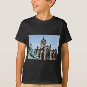 T-shirt Cathédrale de St Giles et statue de David Hume