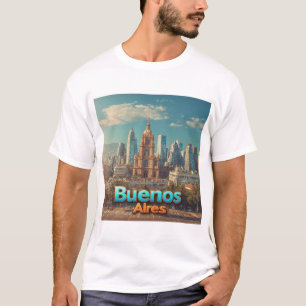 T-shirt 🌆 Cathédrale Historique de la Skyline de Buenos A