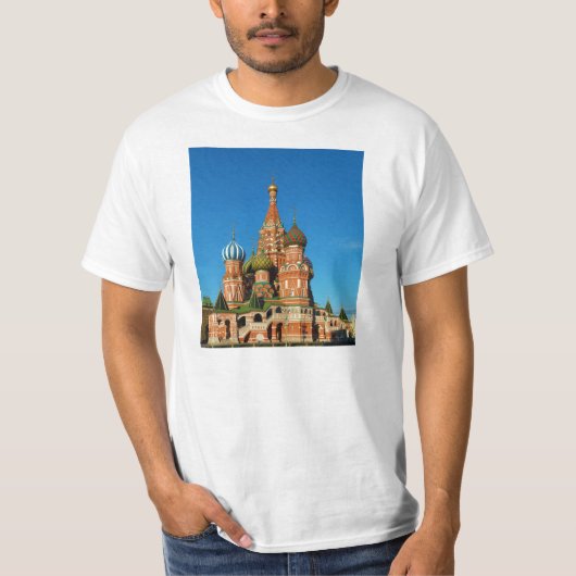 T-shirt Cathédrale Saint-Basile Moscou Russie (Devant)