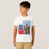 T-shirt Cathédrale Saint-Basile. Russie (Devant entier)
