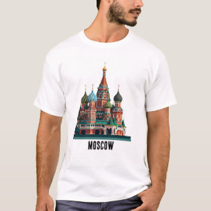 T-shirt Cathédrale St Basil de Moscou