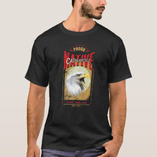 T-shirt Cathlapotle Esprit d'aigle amérindien Vintage H