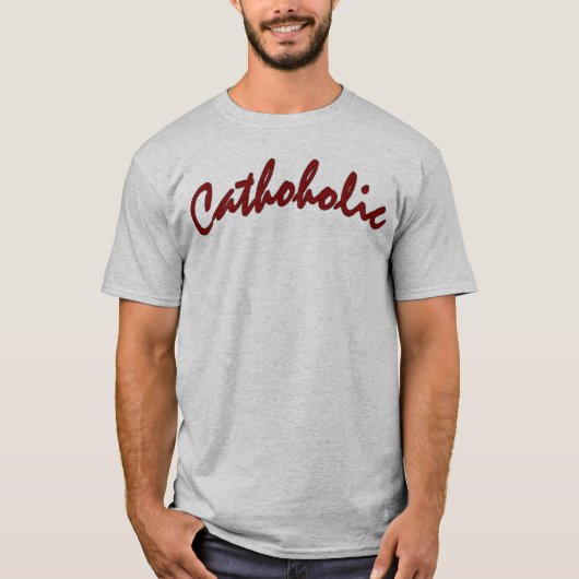 T-shirt Cathoholic a mis à jour (Devant)