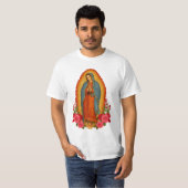 T-shirt Catholic Our Lady of Guadalupe Saint Virgin Mary (Devant entier)