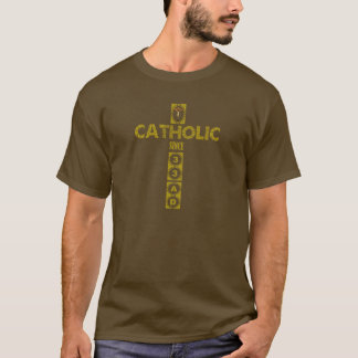 T-shirt Catholique depuis 33 AD Jésus Croix Crucifixion T-