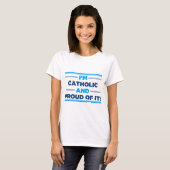 T-shirt Catholique fier (Devant entier)