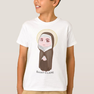 T-shirt Catholique mignon de Clare de saint