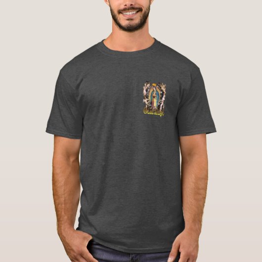 T-shirt catholique Notre-Dame de Guadalupe et les  (Devant)