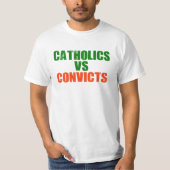 T-shirt Catholiques contre condamnés (Devant)