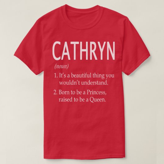 T-shirt Cathryn Nom cadeau (Design devant)