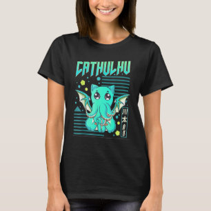 T-shirt Cathulhu Chat Drôle Cthulhu Pun