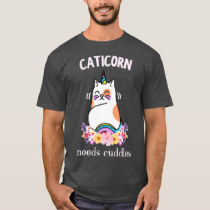 T-shirt Caticorn A Besoin De Bouddles Cute Funny Unicorn C