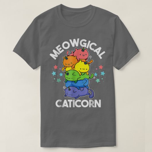 T-shirt Caticorn Meowgical Funny Unicorn & Cute Kittycorn (Design devant)
