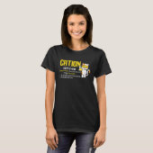 T-shirt Cation Cute Science Cat Pawsitive  Chemistry Teach (Devant entier)