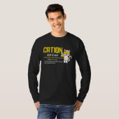 T-shirt Cation Cute Science Cat Pawsitive  Chemistry Teach (Devant entier)