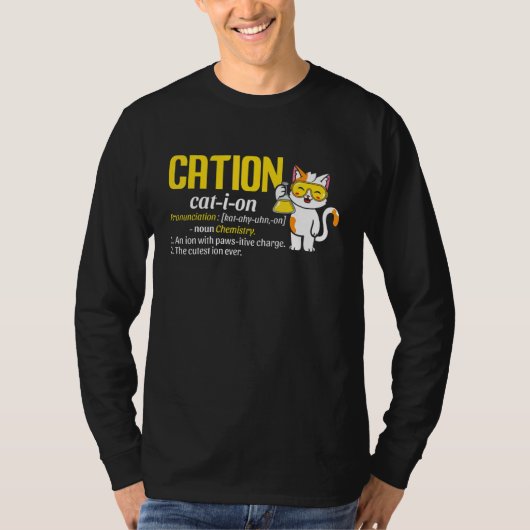 T-shirt Cation Cute Science Cat Pawsitive  Chemistry Teach (Devant)