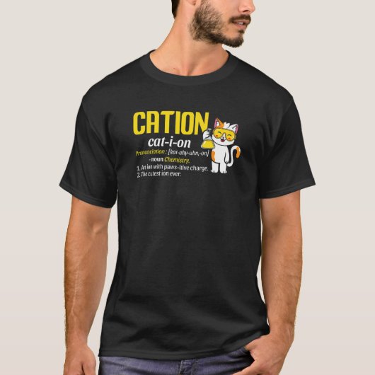 T-shirt Cation Cute Science Cat Pawsitive Chemistry Teache (Devant)