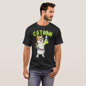 T-shirt Cation Mignon Science Chat Élément Pawsitif Chimie (Devant entier)