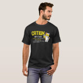 T-shirt Cation Science Mignonne Chat Chimie Pawsitive Ense (Devant entier)