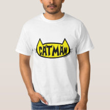 "CATMAN" Tête de chat Mens Amoureux des chats