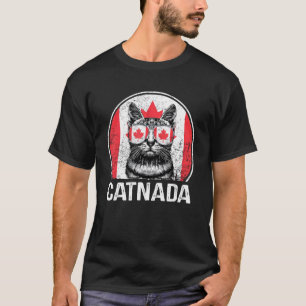 T-shirt Catnada  Lunettes de soleil de chat canadien Drape