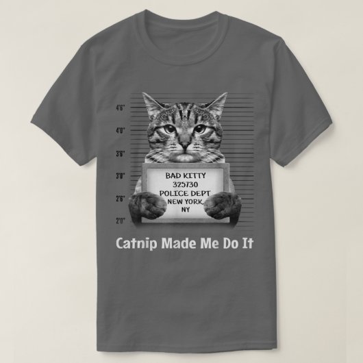 T-shirt Catnip M'A Fait Le Faire M. Furrypants Kitty Cat M (Design devant)