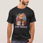 T-shirt Catnip Madness Chat Kitten Humour Chat Maman (Devant)