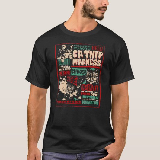 T-shirt Catnip Madness Cute Kitten Cat Lover Gift Cat Owne (Devant)