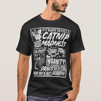T-shirt Catnip Madness Drôle Amoureux des chats Propriétai