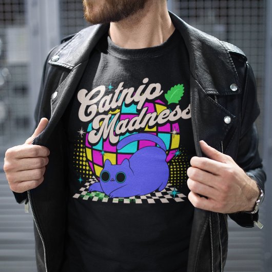 T-shirt Catnip Madness Psychedelic Disco