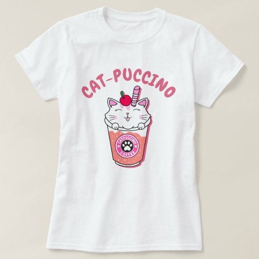 T-shirt Catpuccino (Design devant)