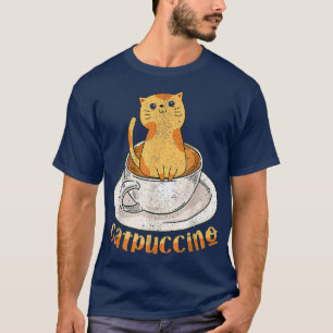 T-shirt Catpuccino Chat drôle