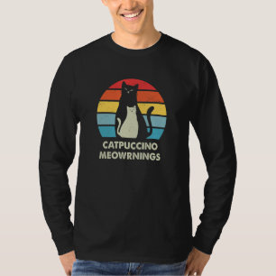 T-shirt Catpuccino Mains Café Chat Caféine Kitten