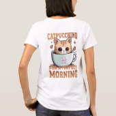 T-shirt Catpuccino pour un café le matin parfait (Dos)