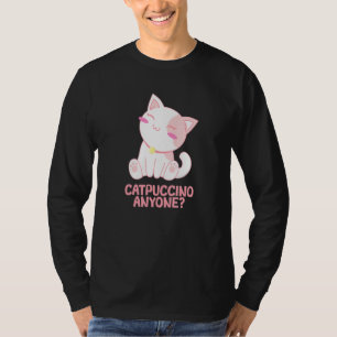 T-shirt Catpuccino Quiconque Amoureux des Chats Amateur de