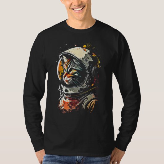 T-shirt Catronaut Cat Astronaut space cat (Devant)