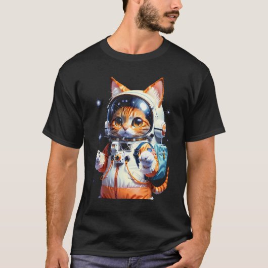 T-shirt Catronaute Chat Astronaut chat spatial 3 (Devant)