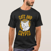 T-shirt Cats And Crypto Cryptocurrency Blockchain Trader F (Devant)