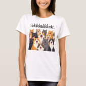 T-shirt Cats chattering, chirping, ekekek (Devant)