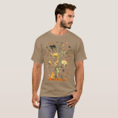T-shirt Cats Fall Autumn Climbing Maple Leaf Tree Funny Ca (Devant entier)