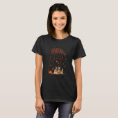 T-shirt Cats Fall Autumn Leaf Tree  Cat (Devant entier)