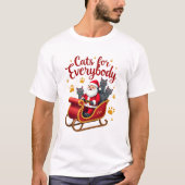 T-shirt Cats For Everybody Cat Christmas Ugly Christmas Lo (Devant)