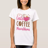 T-shirt Cats Marathons de café Marathon Runner (Devant)