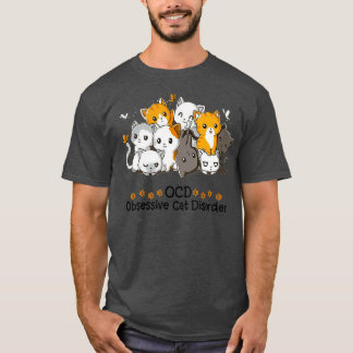 T-shirt Cats Obsessed Butterfly Kitten Kitty Cute Funny