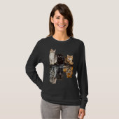 T-shirt Cats Reflection Mirror Tiger Mom Mother Day Love (Devant entier)