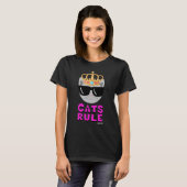 T-shirt CATS RÈGLE I Love Chats Amoureux des chats (Devant entier)