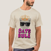 T-shirt CATS RÈGLE Lunettes de soleil Chat (Devant)