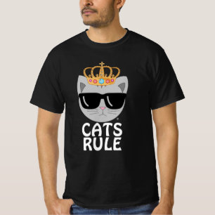 T-shirt CATS RULE Lunettes de soleil Kitty à couronne jui