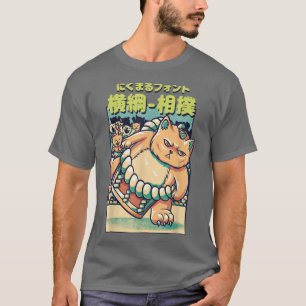 T-shirt Cats Sumo Wrestler Japonais