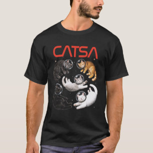 T-shirt CATSA Chat Astronaute Univers Espace Chaton Amoure